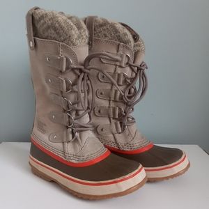 Sorel Joan of Artic Knit Waterproof WinterBoots Size 6